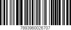 Código de barras (EAN, GTIN, SKU, ISBN): '7893960026707'
