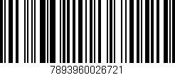 Código de barras (EAN, GTIN, SKU, ISBN): '7893960026721'