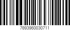 Código de barras (EAN, GTIN, SKU, ISBN): '7893960030711'