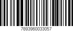 Código de barras (EAN, GTIN, SKU, ISBN): '7893960033057'