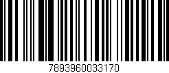Código de barras (EAN, GTIN, SKU, ISBN): '7893960033170'