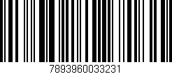 Código de barras (EAN, GTIN, SKU, ISBN): '7893960033231'