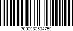Código de barras (EAN, GTIN, SKU, ISBN): '7893963604759'