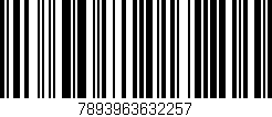 Código de barras (EAN, GTIN, SKU, ISBN): '7893963632257'