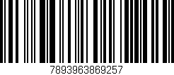 Código de barras (EAN, GTIN, SKU, ISBN): '7893963869257'