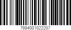 Código de barras (EAN, GTIN, SKU, ISBN): '7894001022207'