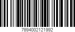 Código de barras (EAN, GTIN, SKU, ISBN): '7894002121992'