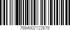 Código de barras (EAN, GTIN, SKU, ISBN): '7894002122678'