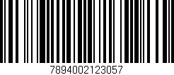 Código de barras (EAN, GTIN, SKU, ISBN): '7894002123057'