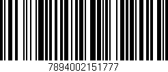 Código de barras (EAN, GTIN, SKU, ISBN): '7894002151777'