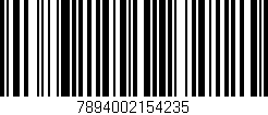 Código de barras (EAN, GTIN, SKU, ISBN): '7894002154235'