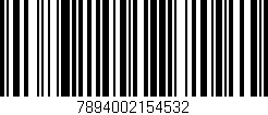 Código de barras (EAN, GTIN, SKU, ISBN): '7894002154532'