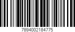 Código de barras (EAN, GTIN, SKU, ISBN): '7894002184775'