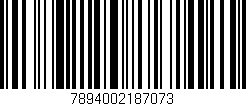 Código de barras (EAN, GTIN, SKU, ISBN): '7894002187073'