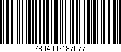 Código de barras (EAN, GTIN, SKU, ISBN): '7894002187677'