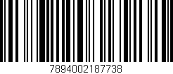 Código de barras (EAN, GTIN, SKU, ISBN): '7894002187738'