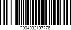 Código de barras (EAN, GTIN, SKU, ISBN): '7894002187776'
