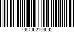 Código de barras (EAN, GTIN, SKU, ISBN): '7894002188032'