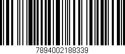 Código de barras (EAN, GTIN, SKU, ISBN): '7894002188339'