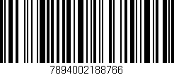 Código de barras (EAN, GTIN, SKU, ISBN): '7894002188766'