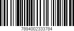 Código de barras (EAN, GTIN, SKU, ISBN): '7894002333784'