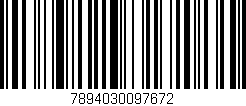Código de barras (EAN, GTIN, SKU, ISBN): '7894030097672'