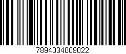Código de barras (EAN, GTIN, SKU, ISBN): '7894034009022'