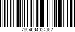 Código de barras (EAN, GTIN, SKU, ISBN): '7894034034987'