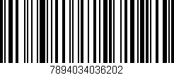 Código de barras (EAN, GTIN, SKU, ISBN): '7894034036202'