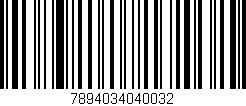 Código de barras (EAN, GTIN, SKU, ISBN): '7894034040032'