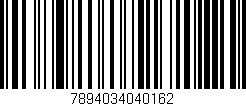 Código de barras (EAN, GTIN, SKU, ISBN): '7894034040162'