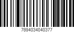 Código de barras (EAN, GTIN, SKU, ISBN): '7894034040377'