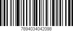 Código de barras (EAN, GTIN, SKU, ISBN): '7894034042098'