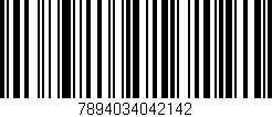 Código de barras (EAN, GTIN, SKU, ISBN): '7894034042142'