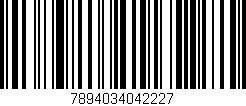 Código de barras (EAN, GTIN, SKU, ISBN): '7894034042227'