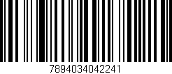 Código de barras (EAN, GTIN, SKU, ISBN): '7894034042241'