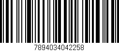 Código de barras (EAN, GTIN, SKU, ISBN): '7894034042258'