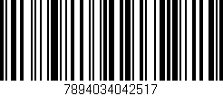 Código de barras (EAN, GTIN, SKU, ISBN): '7894034042517'