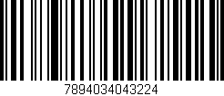 Código de barras (EAN, GTIN, SKU, ISBN): '7894034043224'