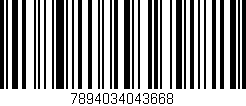 Código de barras (EAN, GTIN, SKU, ISBN): '7894034043668'