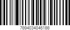 Código de barras (EAN, GTIN, SKU, ISBN): '7894034046188'
