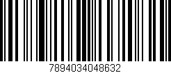 Código de barras (EAN, GTIN, SKU, ISBN): '7894034048632'