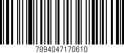 Código de barras (EAN, GTIN, SKU, ISBN): '7894047170610'