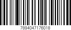 Código de barras (EAN, GTIN, SKU, ISBN): '7894047176018'