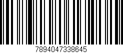 Código de barras (EAN, GTIN, SKU, ISBN): '7894047338645'