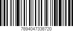 Código de barras (EAN, GTIN, SKU, ISBN): '7894047338720'