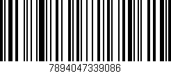 Código de barras (EAN, GTIN, SKU, ISBN): '7894047339086'