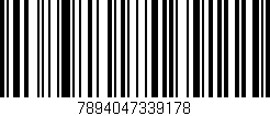 Código de barras (EAN, GTIN, SKU, ISBN): '7894047339178'