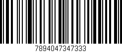 Código de barras (EAN, GTIN, SKU, ISBN): '7894047347333'