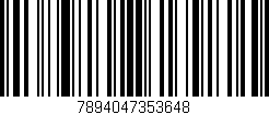 Código de barras (EAN, GTIN, SKU, ISBN): '7894047353648'